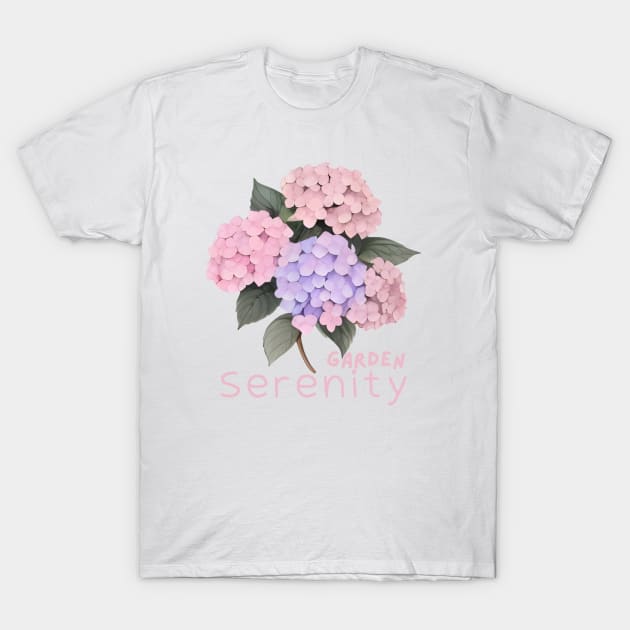 Garden Serenity T-Shirt by AnataraArt